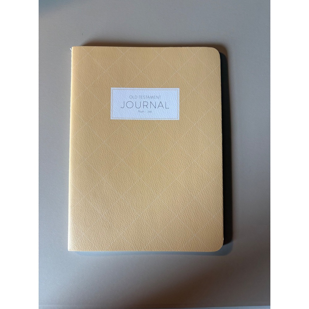 Old Testament Journal Ruth - Job Yellow Softcover Guided Bible Study Notebook
